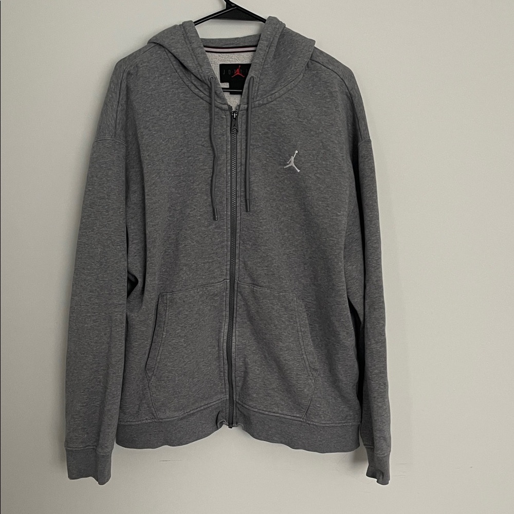 Jordan Men's Zip-Up Hoodie in Charcoal